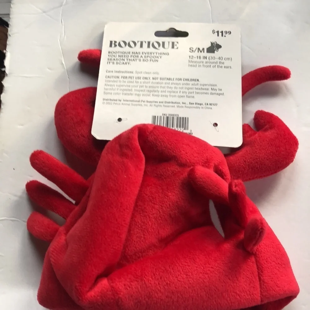 NWT Halloween Lobster Dog Costume S/M